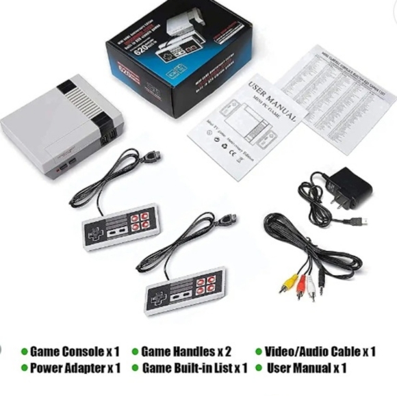 Retro game console, 620 in 1 built-in mini classic game system, classic game $32 - Picture 3 of 4